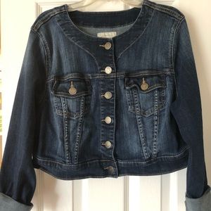 Torrid size 0 cropped women’s jean jacket